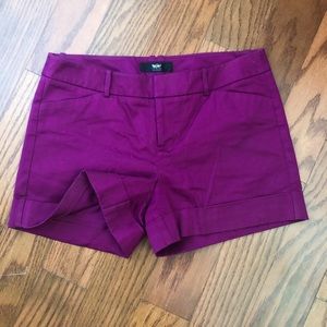 Plum shorts